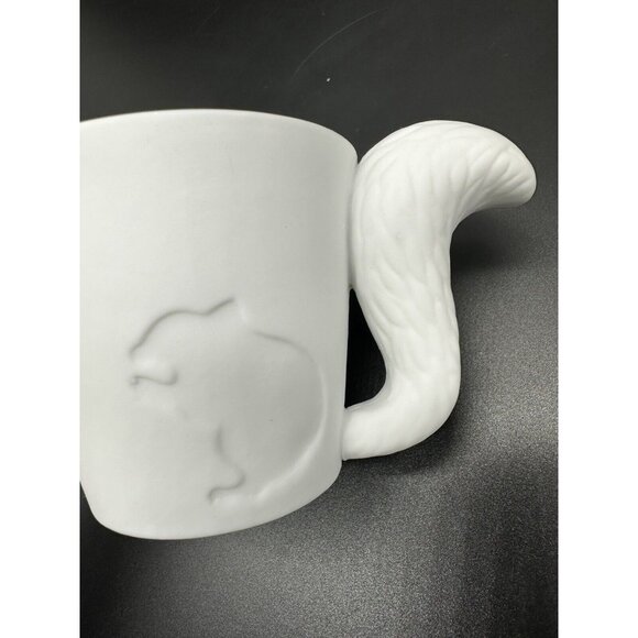 KINTO Mugtail Mugs Coffee Cup Squirrel 16239 Porcelain Candle Holder Japan White - Picture 8 of 11
